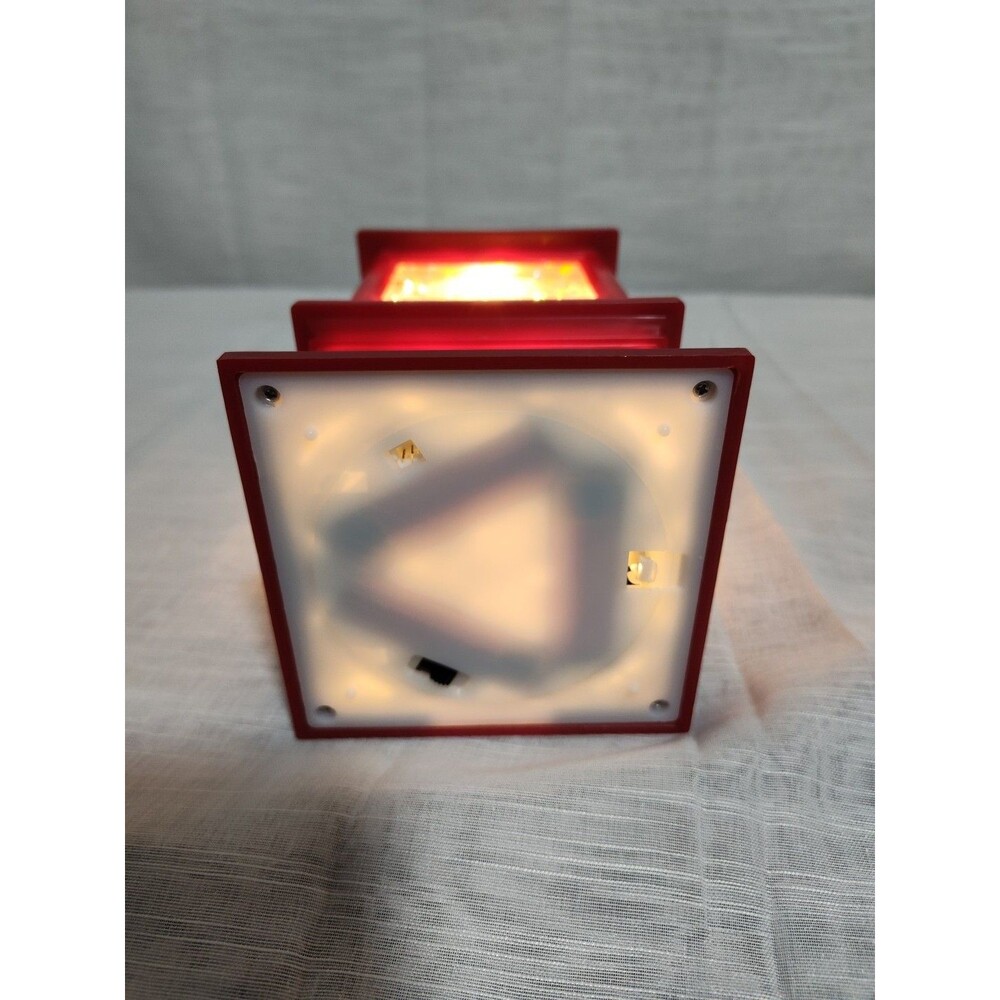 Lighted Snow Globe Water Lantern 11" Red Christmas (Santa Claus) TESTED! - Picture 2 of 6